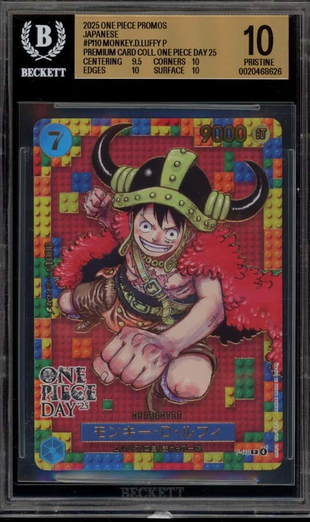 One Piece Monkey D Luffy Premium Card Coll. One Piece Day '25 JPN P-110 BGS 10