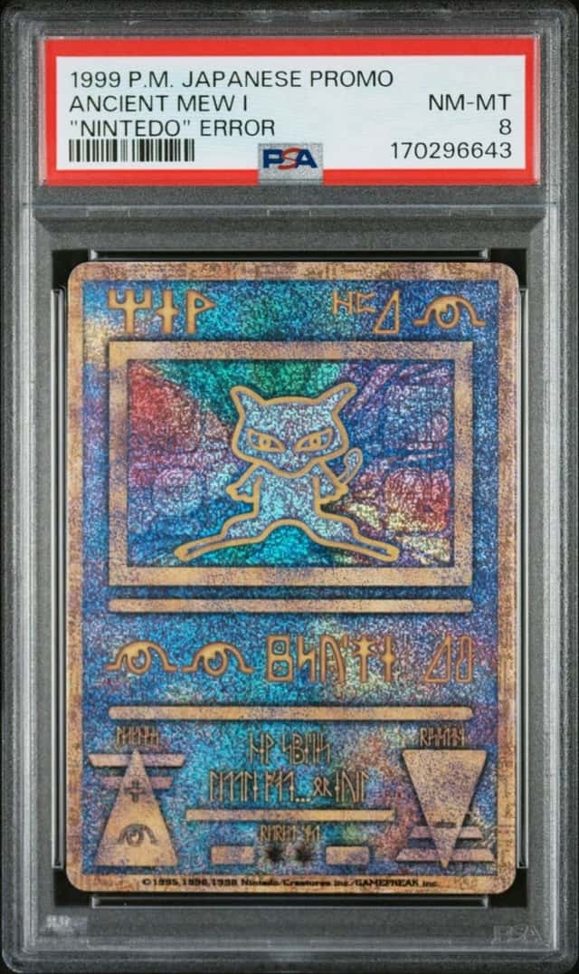 Ancient Mew I Nintedo Error Pokemon 1999 Movie Promo Japanese PSA 8 No Reserve!