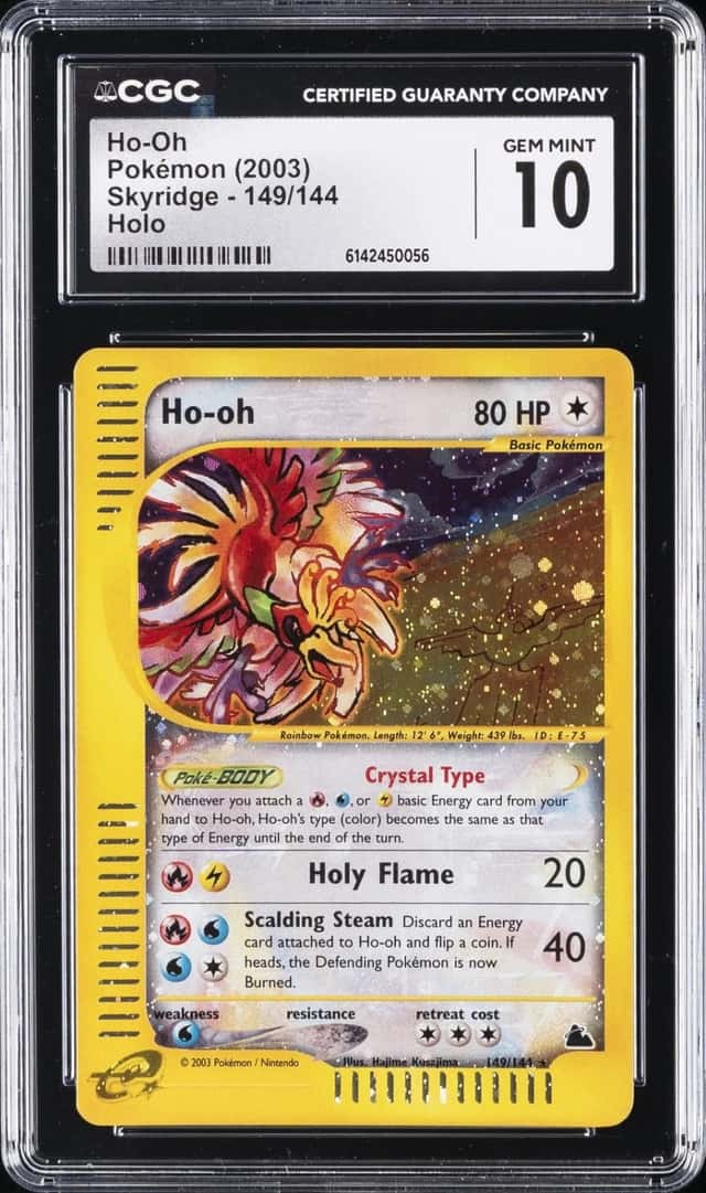 2003 POKEMON SKYRIDGE #149 HO-OH CGC 10