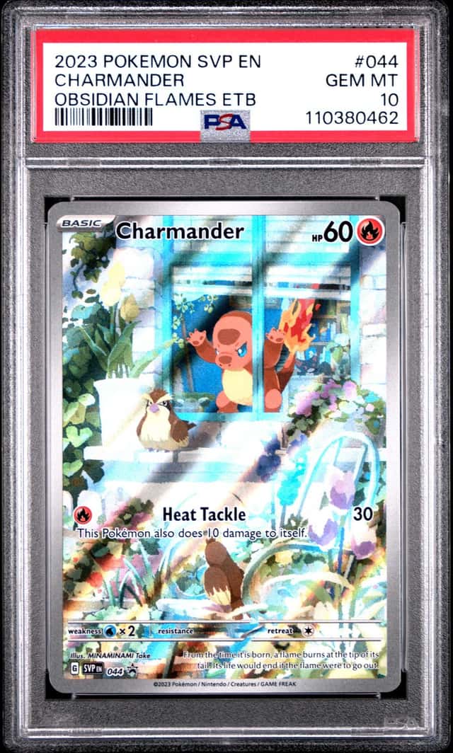 CHARMANDER 2023 POKEMON SVP EN OBSIDIAN FLAMES ETB #044 BSP PSA 10 Q3963-7