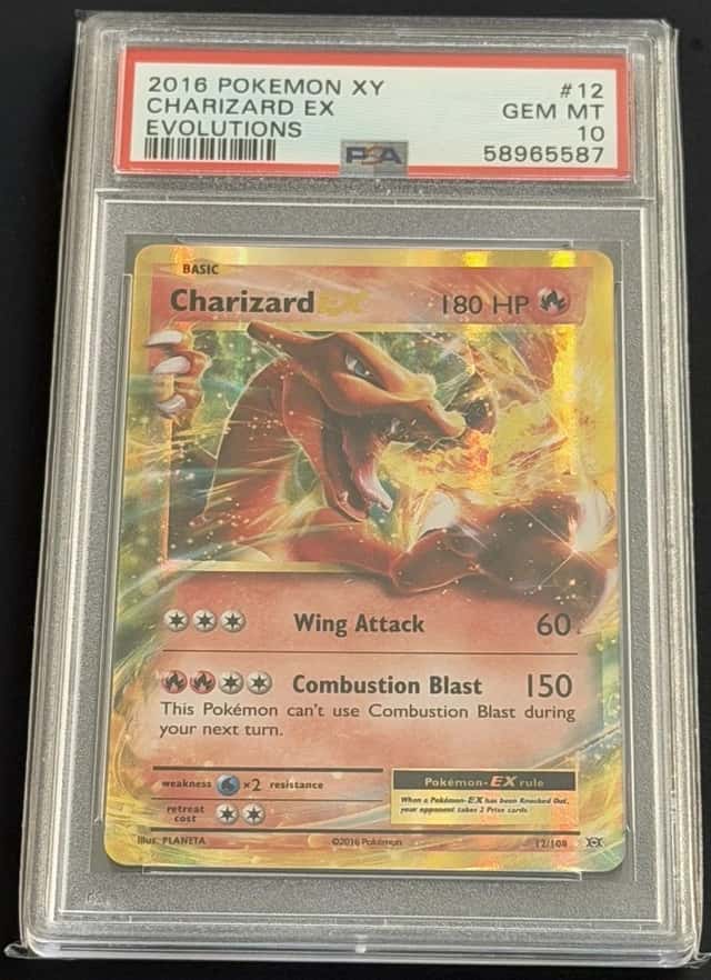Charizard EX 12/108 Holo Ultra Rare Pokemon 2016 XY Evolutions PSA 10 Gem Mint