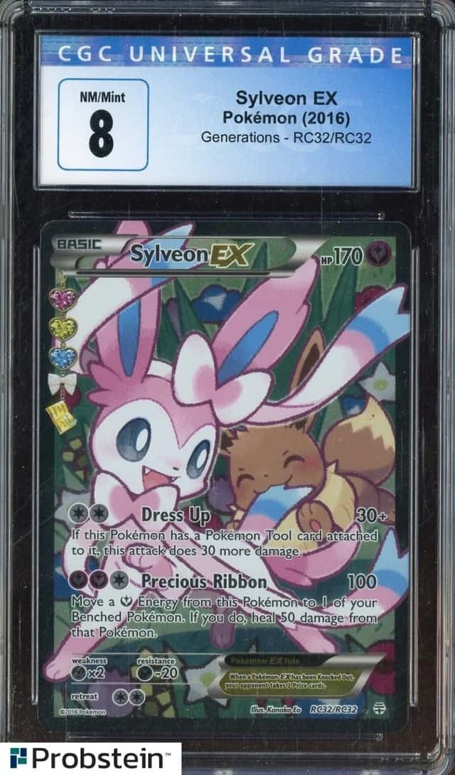 2016 Pokemon Generations Radiant Collection #RC32 Sylveon EX CGC 8