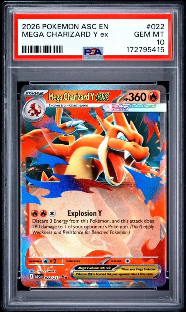 2026 POKEMON ASC EN-ASCENDED HEROES #022 MEGA CHARIZARD Y EX PSA 10