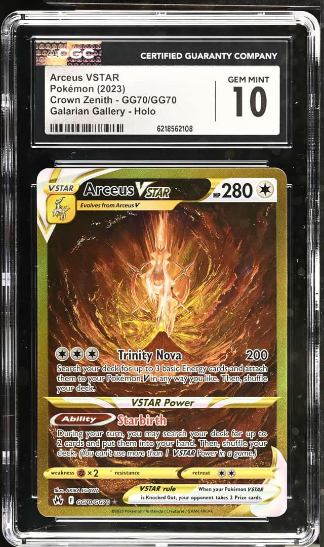 2023 Pokemon SWSH Arceus VSTAR Galarian Gallery Holo #GG70/GG70 CGC 10 GEM MINT