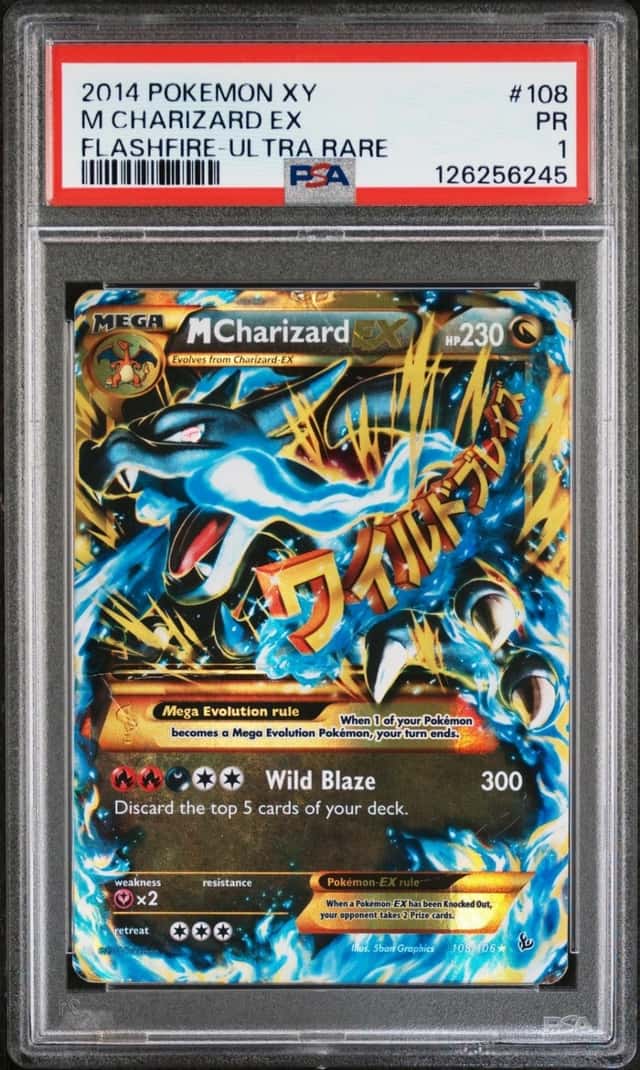 Pokemon M Charizard EX Flashfire 108/106 Ultra Rare PSA 1