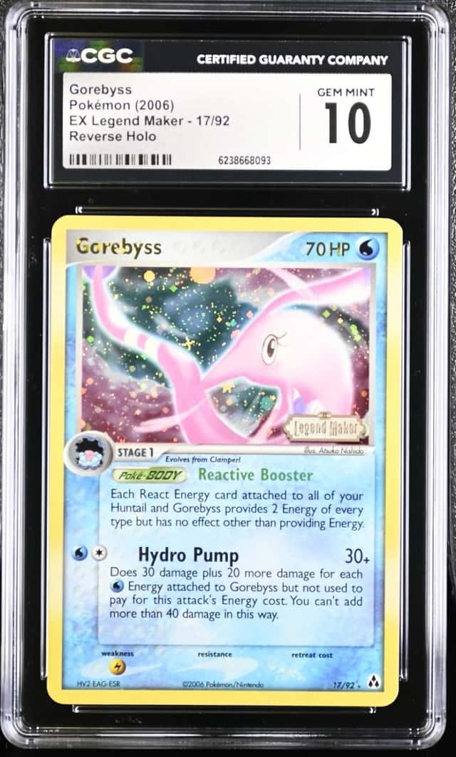 Pokemon Gorebyss EX Legend Maker 17/92 Reverse Holo CGC 10 Gem Mint