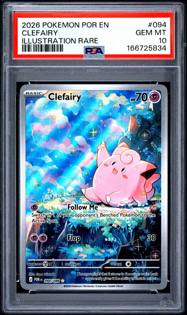 2026 POKEMON POR EN-PERFECT ORDER ILLUSTRATION RARE #094 CLEFAIRY PSA 10