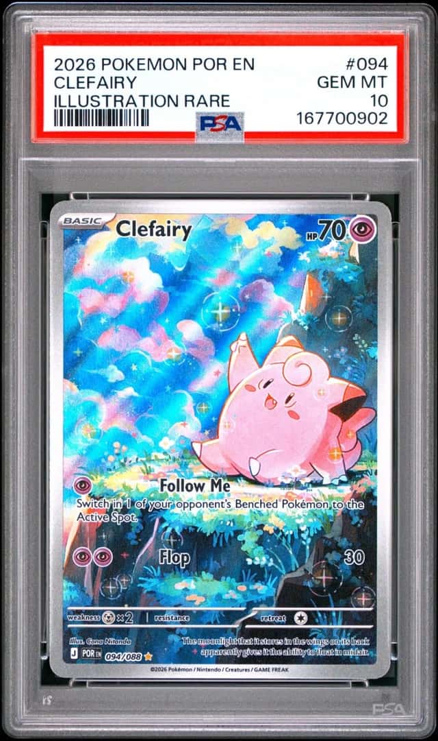 2026 POKEMON POR EN-PERFECT ORDER ILLUSTRATION RARE #094 CLEFAIRY PSA 10