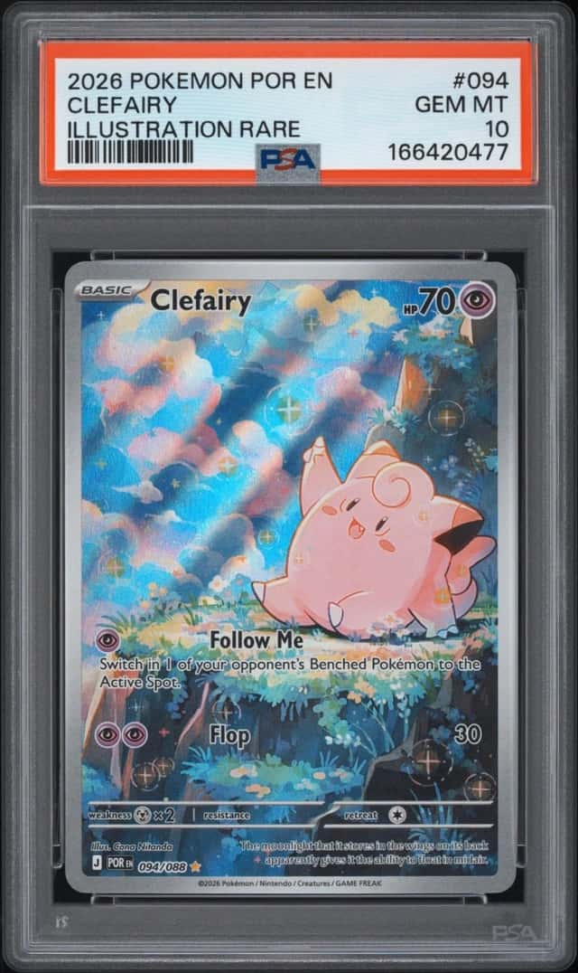 2026 POKEMON POR EN-PERFECT ORDER ILLUSTRATION RARE #094 CLEFAIRY PSA 10