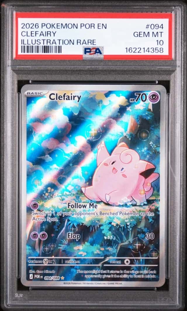 2026 POKEMON POR EN-PERFECT ORDER ILLUSTRATION RARE #094 CLEFAIRY PSA 10