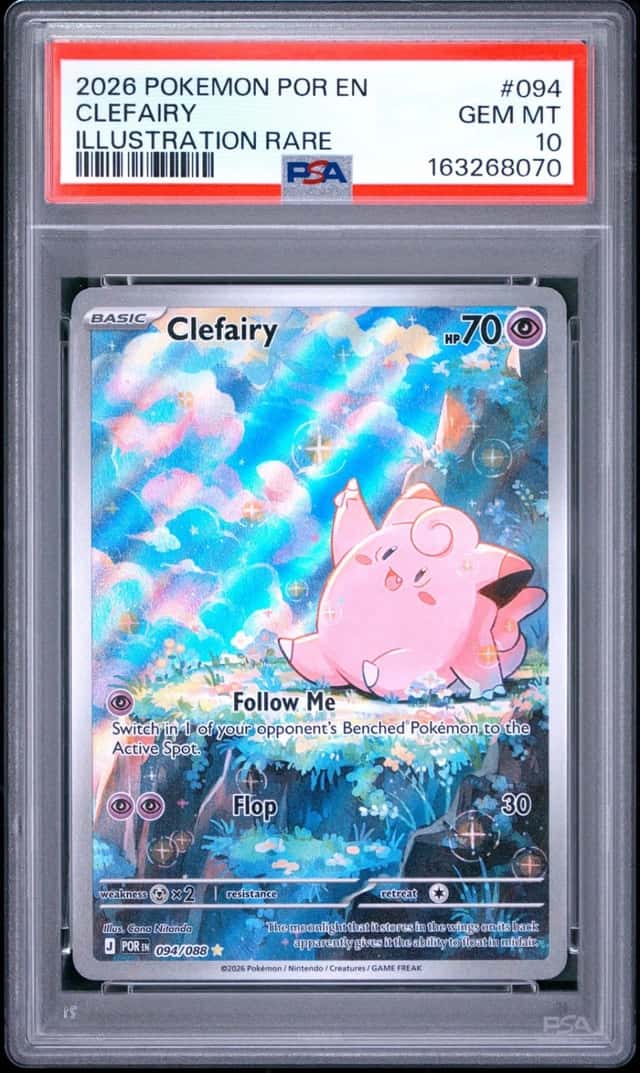 2026 POKEMON POR EN-PERFECT ORDER ILLUSTRATION RARE #094 CLEFAIRY PSA 10