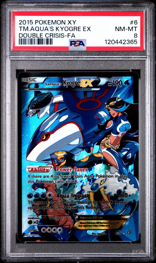 2015 Pokemon XY Double Crisis Team Aqua's Kyogre Ex #6