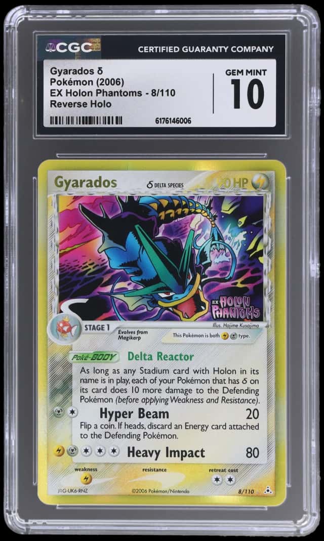 2006 Pokemon Ex Holon Phantoms Reverse Holo Gyarados #8