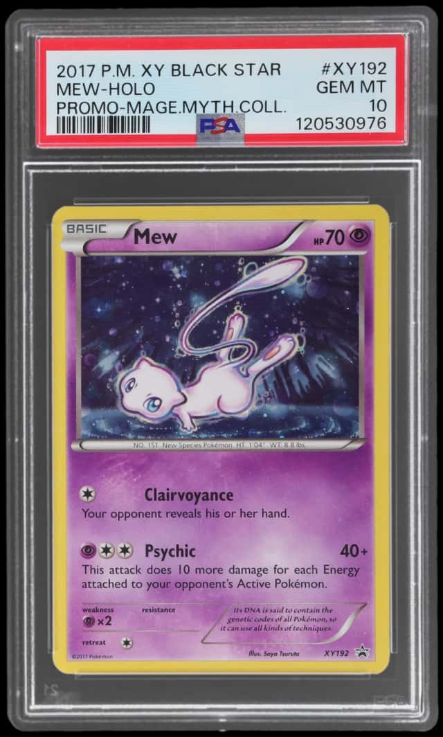 2017 Pokemon XY Black Star Promo Magearna Mythical Collection Holo Mew #XY192