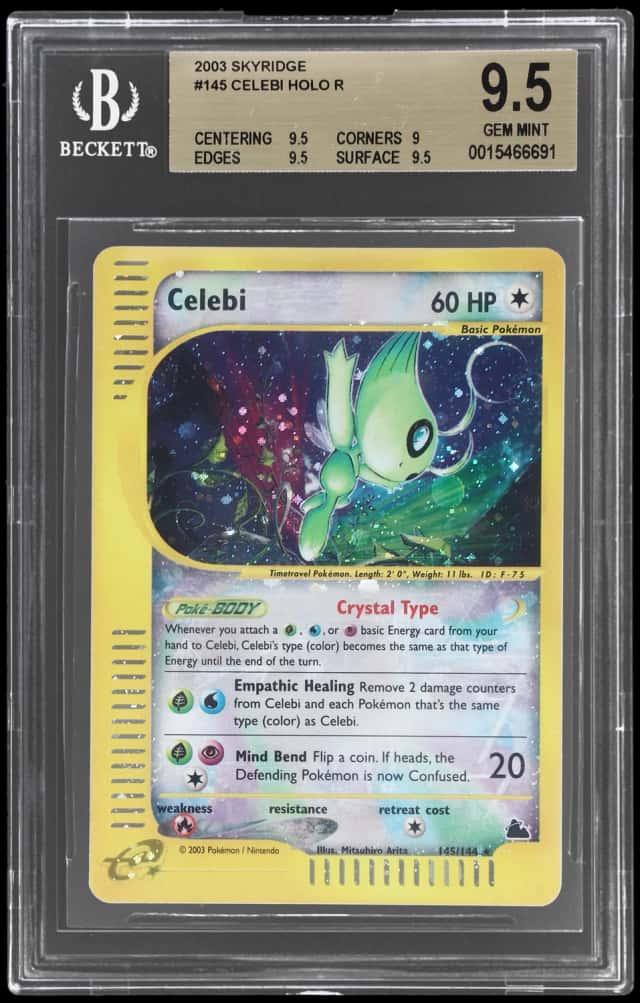 2003 Pokemon Skyridge Holo Celebi #145