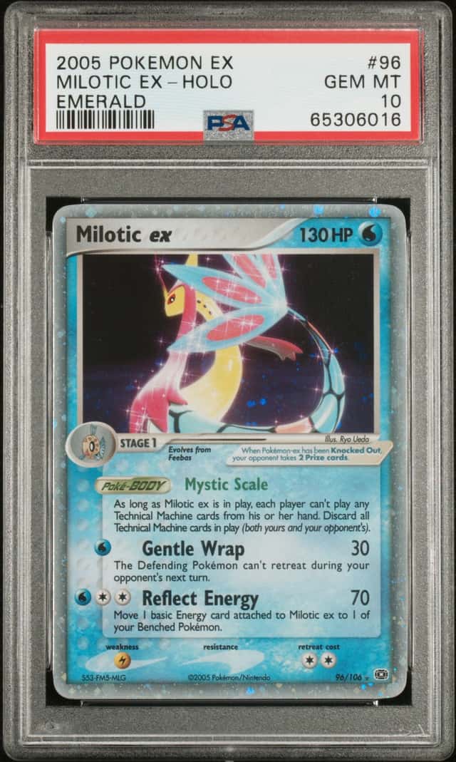 2005 Pokemon Ex Emerald Holo Milotic Ex #96