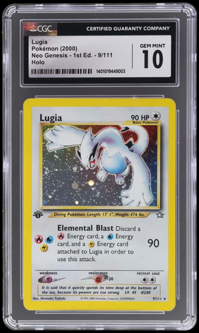 2000 Pokemon Neo Genesis 1st Edition Holo Lugia #9