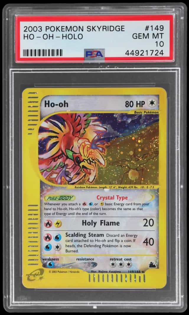 2003 Pokemon Skyridge Holo Ho Oh #149