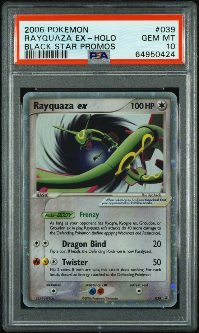 2006 Pokemon Black Star Promo Holo Rayquaza Ex #039