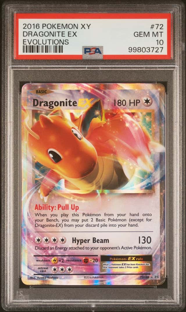 2016 Pokemon XY Evolutions Dragonite Holo #72/108 PSA 10 GEM MINT