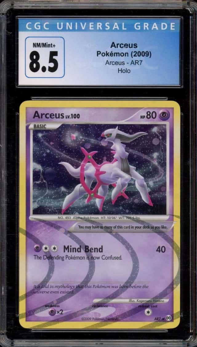 Pokemon Arceus Arceus AR7 Holo CGC 8.5