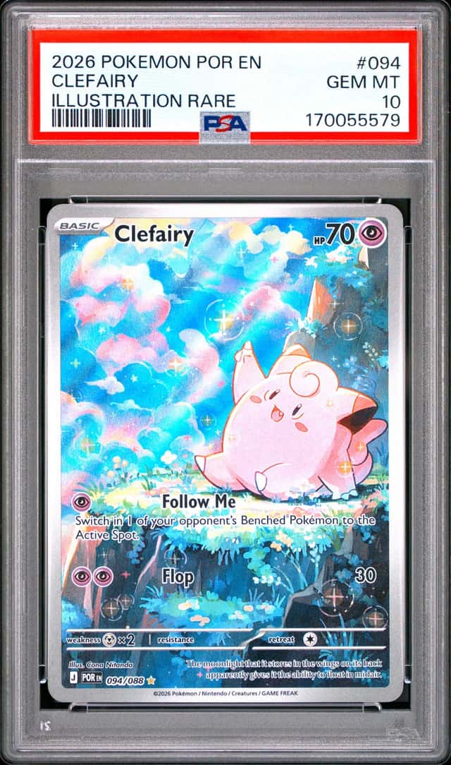 Clefairy 094/088 Me03: Perfect Order Illustration Rare Holo English PSA 10