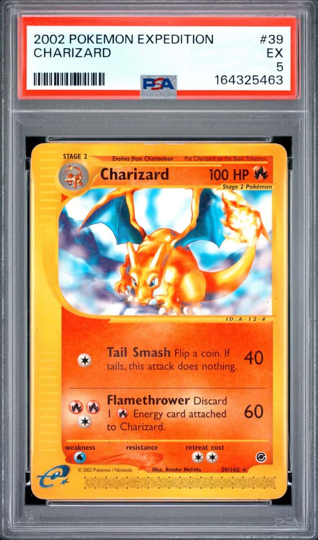 2002 POKEMON EXPEDITION #39 CHARIZARD PSA 5