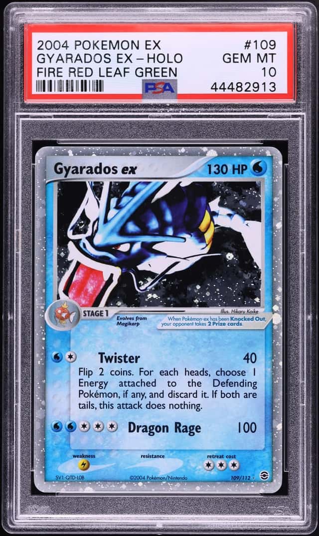 2004 Pokemon EX Fire Red & Leaf Green Holo Gyarados EX #109 PSA 10 GEM MINT