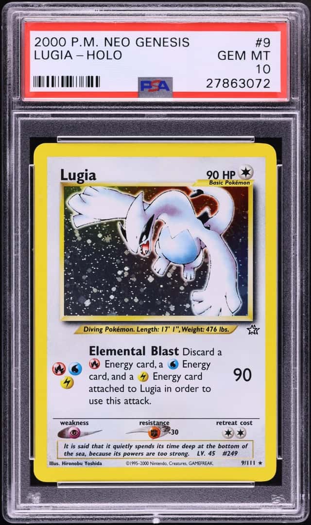 2000 Pokemon Neo Genesis Holo Lugia #9 PSA 10 GEM MINT