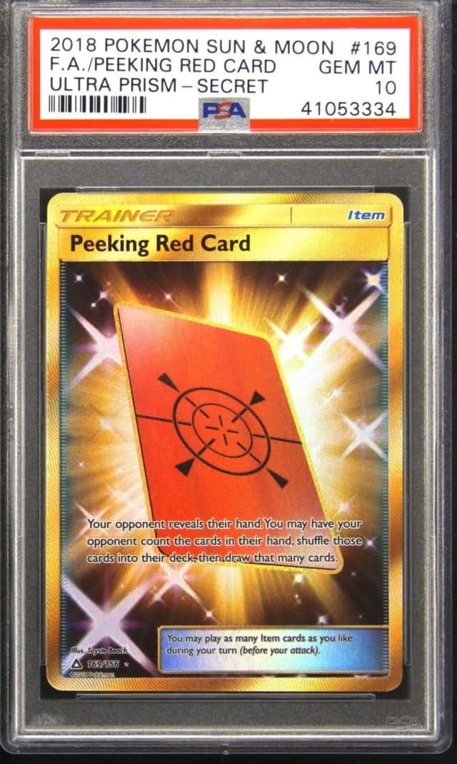Peeking Red Card