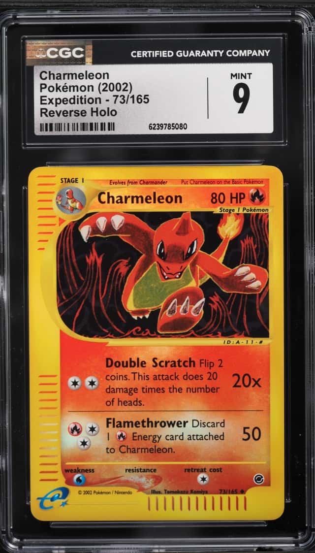2002 Pokemon Expedition Reverse Holo Charmeleon #73 CGC 9 MINT