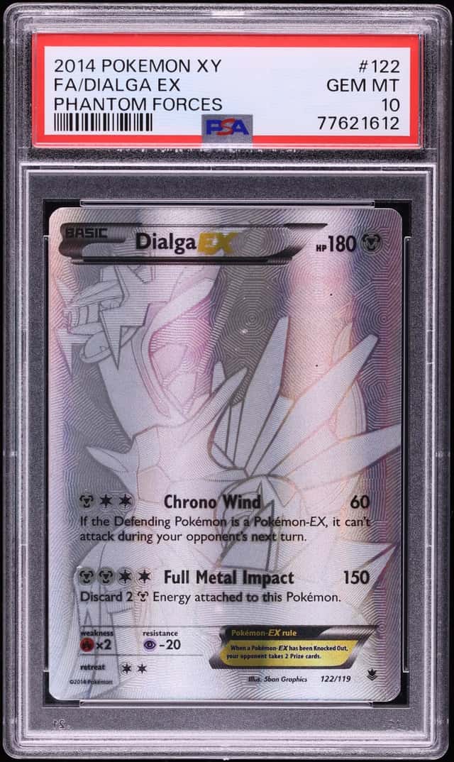 2014 Pokemon XY Phantom Forces Full Art Dialga EX #122 PSA 10 GEM MINT