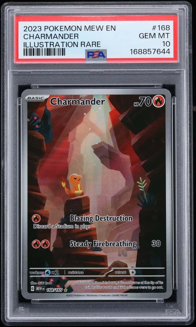 2023 Pokemon Scarlet & Violet 151 IR Charmander #168 PSA 10 GEM MINT