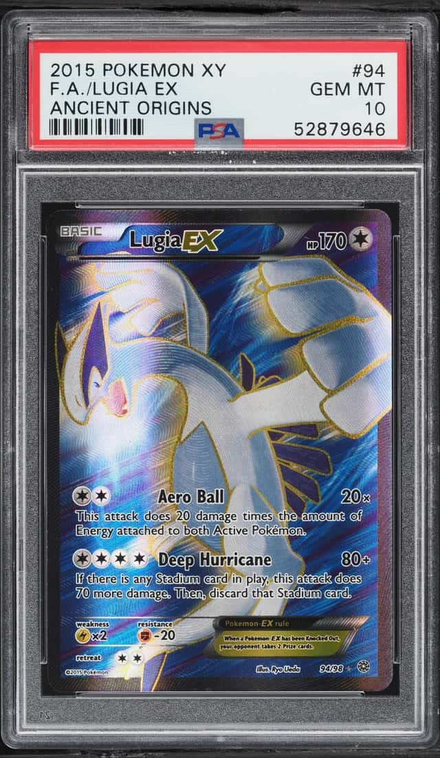 2015 Pokemon XY Ancient Origins Full Art Lugia EX #94 PSA 10 GEM MINT