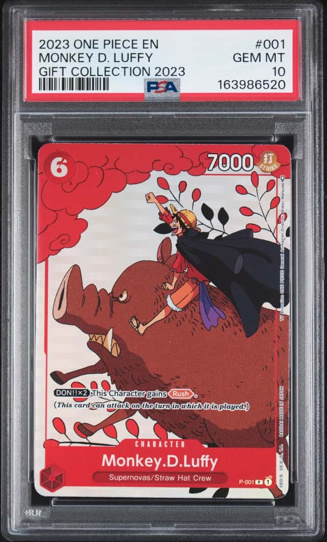 2023 One Piece Monkey D. Luffy Gift Collection #P-001 PSA 10 GEM MINT