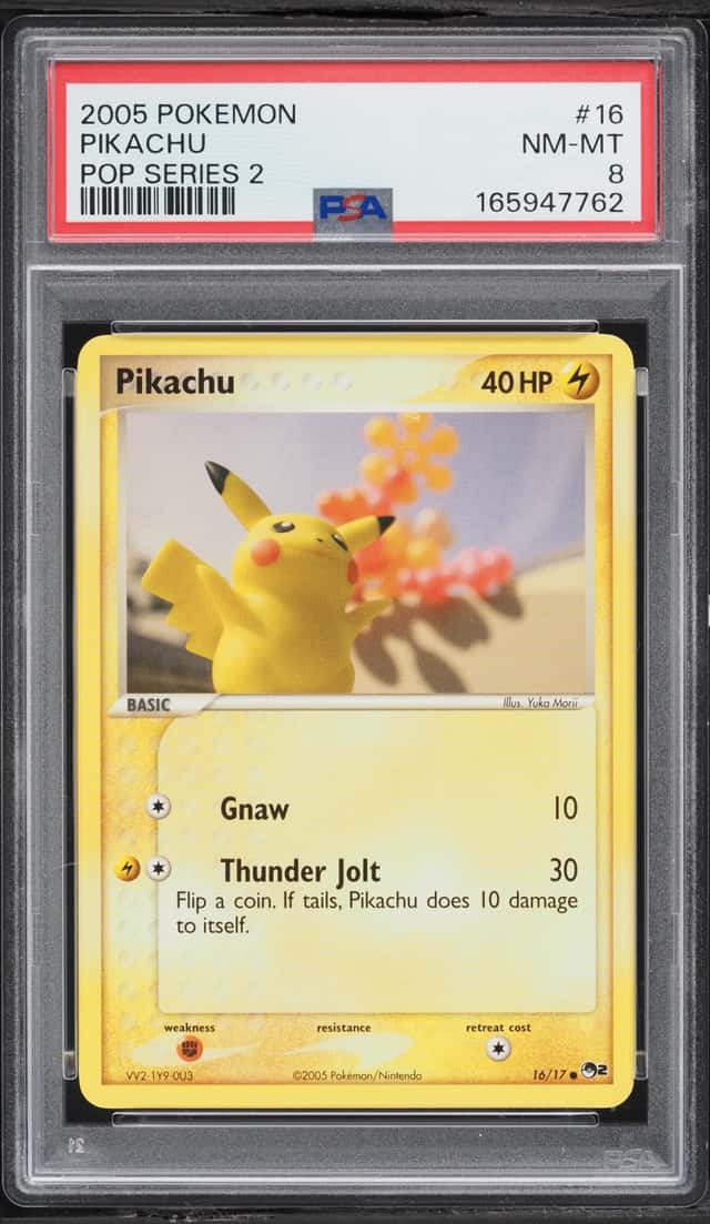 2005 Pokemon POP Series 2 Pikachu #16 PSA 8 NM-MT