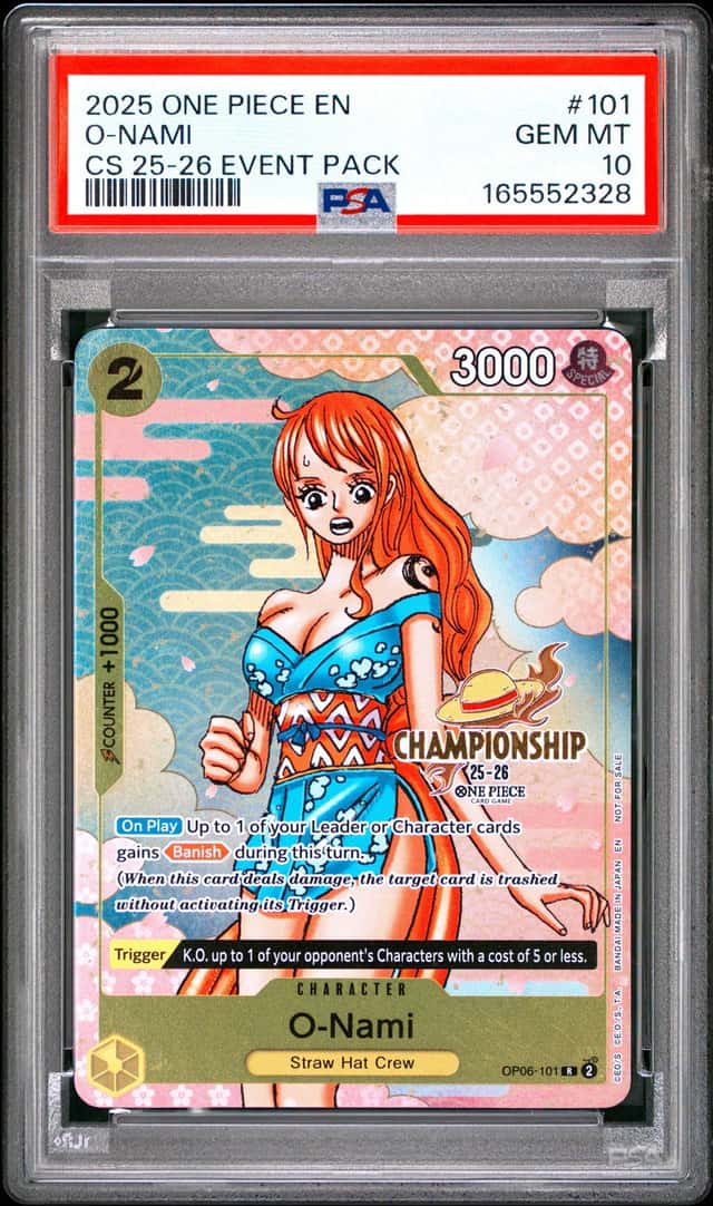 2024 One Piece Event Pack Vol.5 O-Nami Promo #OP06-101 PSA 10 GEM MINT