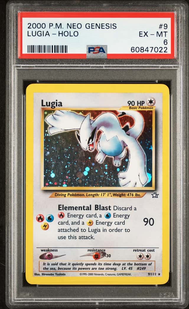 2000 POKEMON NEO GENESIS #9 LUGIA-HOLO PSA 6