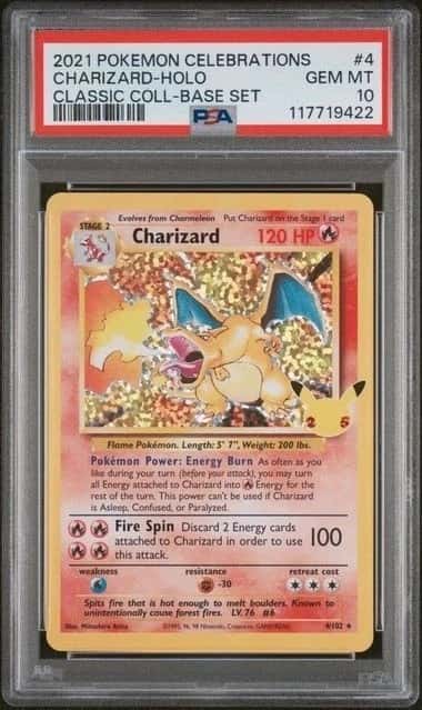 POKEMON CHARIZARD 2021 CELEBRATIONS CLASSIC COLLECTION #4 PSA 10