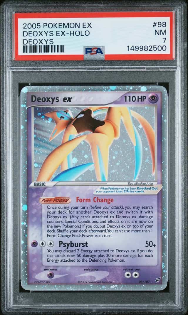 2005 POKEMON EX DEOXYS #98 DEOXYS EX-HOLO PSA 7