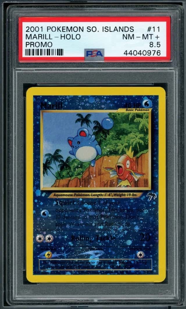 POKEMON MARILL-HOLO 2001 SOUTHERN ISLANDS PROMO #11 PSA 8.5 *POP 8*