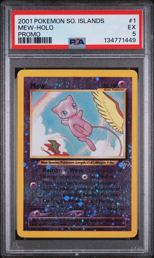 POKEMON MEW-HOLO 2001 SOUTHERN ISLANDS PROMO #1 PSA 5