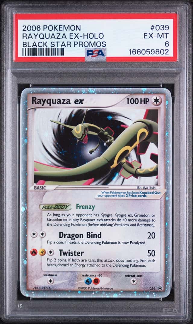 POKEMON RAYQUAZA ex 2006 BLACK STAR PROMOS #039 HOLO PSA 6