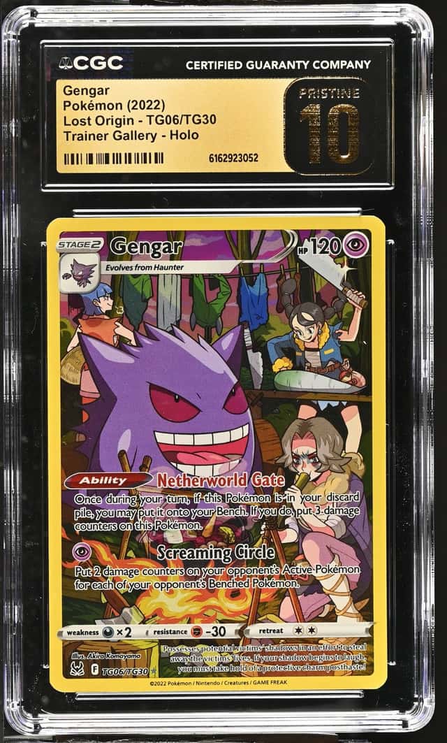 GENGAR CGC 10 2022 POKEMON SWSH LOST ORIGIN #TG06/TG30 TRAINER GALLERY HOLO 3052