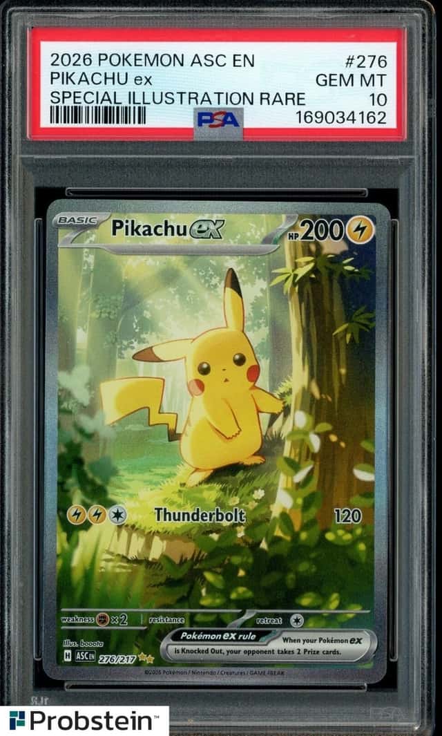2026 Pokémon Ascended Heroes ASC EN #276 Pikachu Special Illustration PSA 10