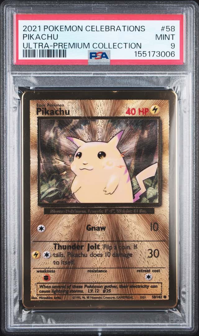 3006 Pikachu 2021 Pokemon Celebrations #58/102 Ultra Premium Collection PSA 9