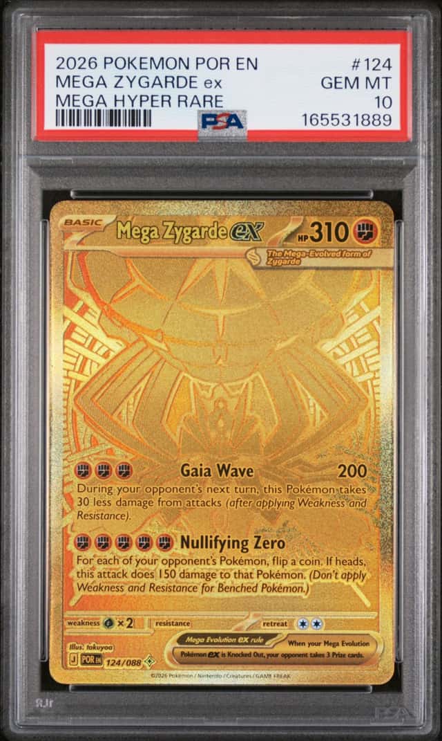 2026 Pokemon Perfect Order Mega Zygarde ex Hyper Rare #124/088 PSA 10 GEM MINT