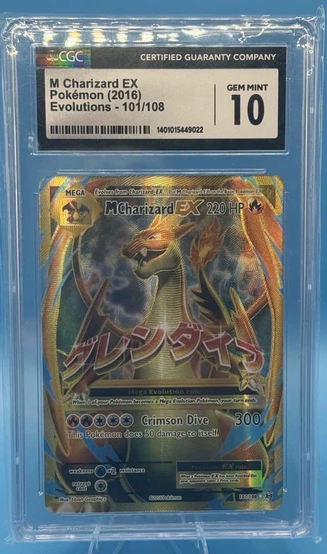 M Charizard EX 101/108 Evolutions 2016 Full Art Holo CGC 10 Gem Mint