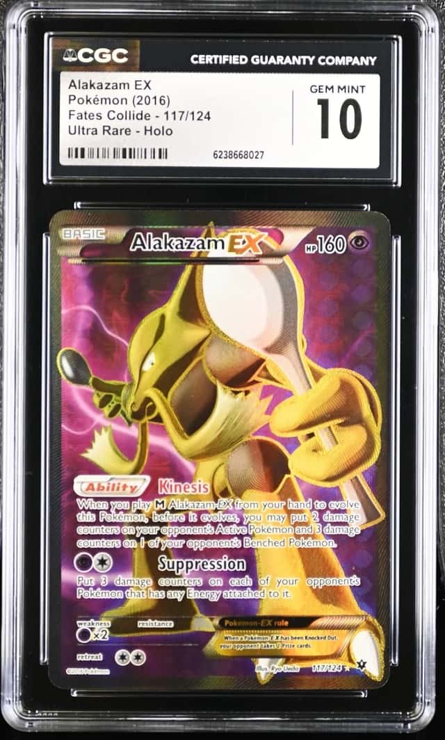 Pokemon Alakazam EX Fates Collide 117/124 Ultra Rare CGC 10 Gem Mint
