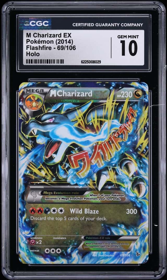 2014 Pokemon XY Flashfire Holo M Charizard EX #69 CGC 10 GEM MINT